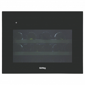 картинка Встраиваемый винный шкаф Korting KFW 501 SL GN черное стекло 