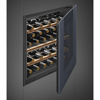 картинка Встраиваемый винный шкаф Smeg CVI129G Neptune grey 