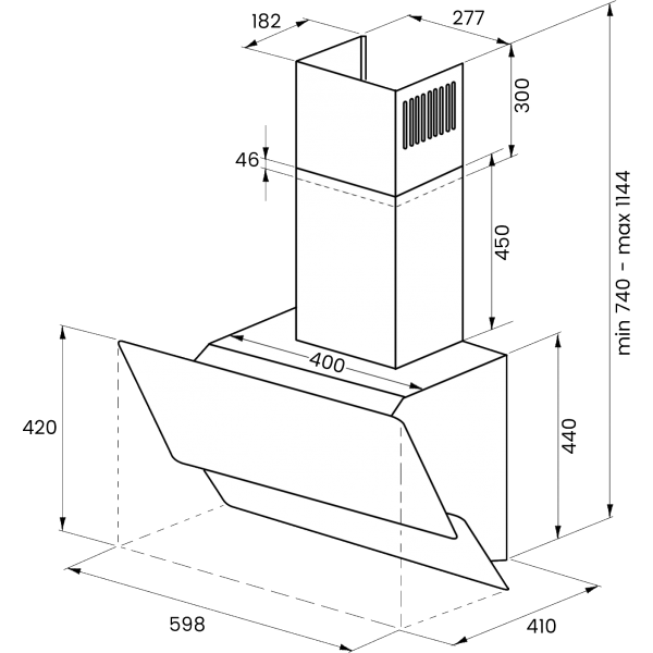 картинка Кухонная вытяжка Kuppersberg F 600 BX 