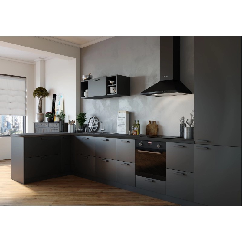 картинка Кухонная вытяжка Lex BASIC 600 BLACK  картинка Кухонная вытяжка Lex BASIC 600 BLACK