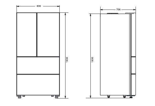 картинка Отдельностоящий холодильник Kuppersberg RFFI 184 WG 