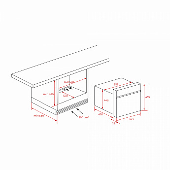 картинка Микроволновая печь Teka MWR 32 BIA ANTHRACITE-OS  