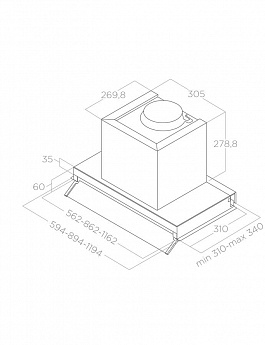 картинка Кухонная вытяжка Elica BOXIN IX/A/90 