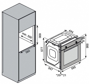 картинка Духовой шкаф Kuppersberg HF 609 GR 