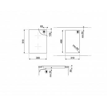 картинка Индукционная варочная панель Smeg SIM3323D 