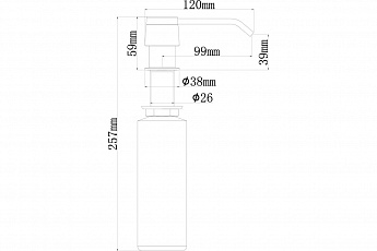 картинка Дозатор Ukinox 801 CR 