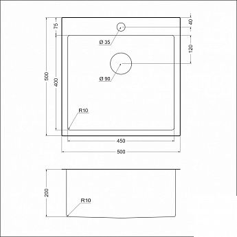 картинка Мойка для кухни с дозатором Emar EMB-117А PVD Nano Satine 