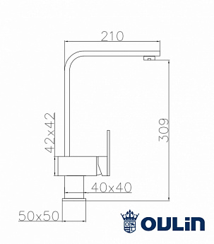 картинка Смеситель Oulin OL-8075S 