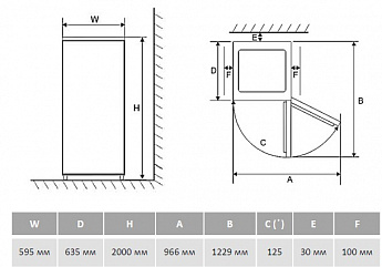 картинка Холодильник Maunfeld MFF200NFW10 Inverter 