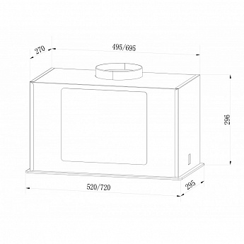 картинка Кухонная вытяжка Lex GS BLOC GS 600 WHITE  картинка Кухонная вытяжка Lex GS BLOC GS 600 WHITE