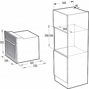 картинка Электрический духовой шкаф Gorenje BO6727E03AX 