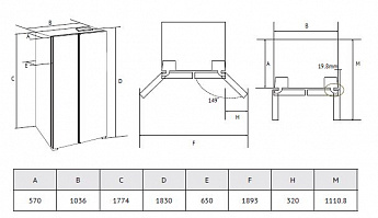 картинка Отдельностоящий холодильник Kuppersberg RFSN 1810 X 