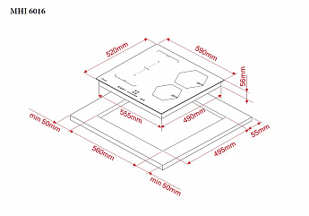 картинка Индукционная варочная панель Monsher  MHI 6016 