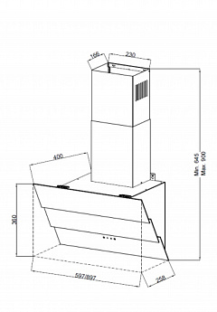 картинка Кухонная вытяжка Kuppersberg F 605 B 