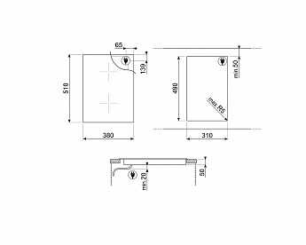 картинка Варочная панель Smeg SIM6323R 