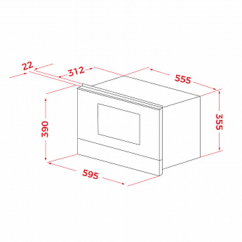 картинка Микроволновая печь Teka ML 822 BIS R BLACK-SS 