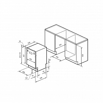 картинка Посудомоечная машина Lex PM 4553N 