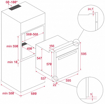 картинка Электрический духовой шкаф Teka HLB 840 WHITE 