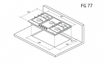 картинка Варочная панель Kuppersberg FG 77 B 