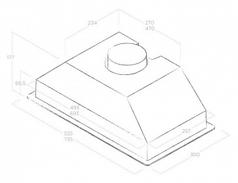 картинка Кухонная вытяжка Elica ERA C WH/A/72 