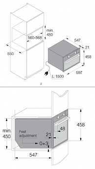 картинка Электрический духовой шкаф с функцией СВЧ Asko OCM8464S 