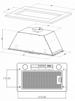 картинка Кухонная вытяжка Korting KHI 6631 RN 