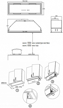 картинка Кухонная вытяжка Korting KHI 6997 GW 