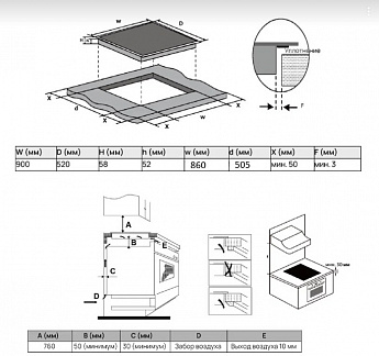 картинка Индукционная варочная панель Vard VHI9552K  картинка Индукционная варочная панель Vard VHI9552K