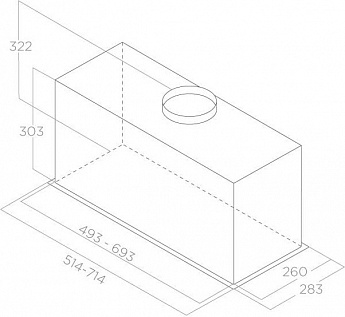 картинка Кухонная вытяжка Elica LANE SENSOR IX/A/72 