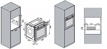 картинка Электрический духовой шкаф Kuppersberg HO 603 B черный  