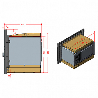 картинка Микроволновая печь Evelux MW 20 W 