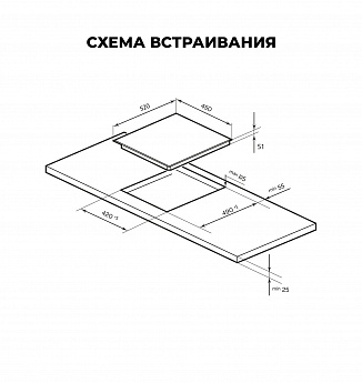 картинка Электрическая варочная панель Lex EVH 430B BL 