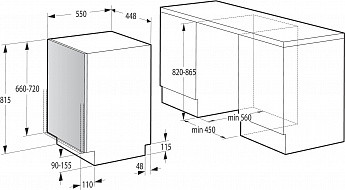 картинка Посудомоечная машина Gorenje GV522E10S 