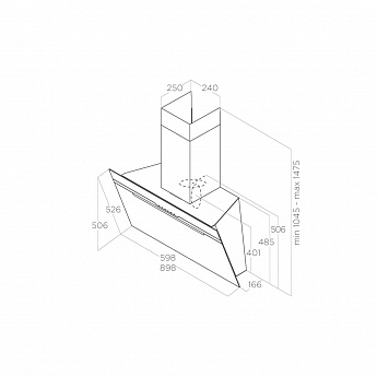 картинка Кухонная вытяжка Elica MAJESTIC WH/A/90 